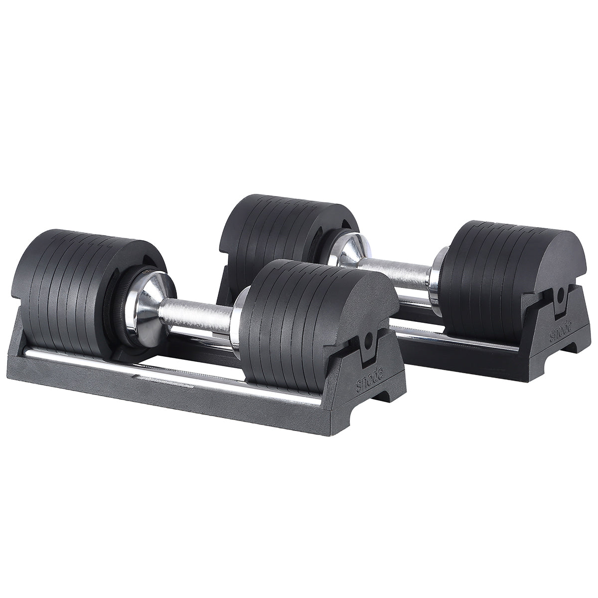 Snode 40KG Drop-proof Cast Iron Adjustable Dumbbells(One Pair)