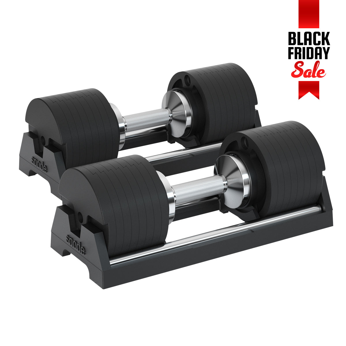 Snode 40KG Drop-proof Cast Iron Adjustable Dumbbells(One Pair)