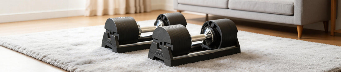Snode 6-40KG Adjustable Dumbbell Set, for full-body training
