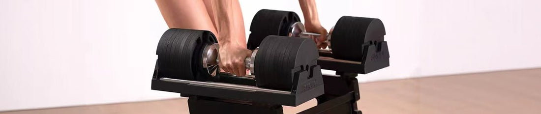Lifting Weights by Snode Adjustable Dumbbell