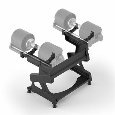 Heavy-duty storage rack designed for SNODE 40kg dumbbells, strong support and lasting stability