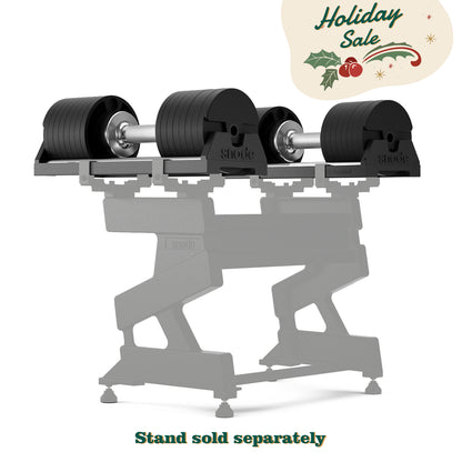 Juego de 2 mancuernas ajustables Snode de 40 kg, de hierro fundido, resistentes al impacto y con ajuste rápido (un par)