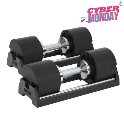 Snode 40KG Verstellbare Hanteln Set 2er Schlagfestigkeit Gusseisen Hanteln Schnellverstellung (Ein Paar)